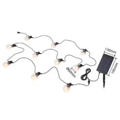 Jalte Lámpara Solar Black - Lindby -Mejor Iluminación Tienda 42519117132993