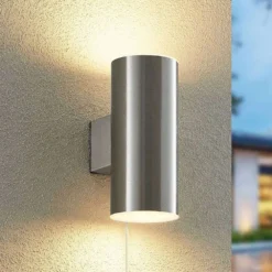 Maurun Solar Aplique De Pared Silver - Lindby -Mejor Iluminación Tienda 42519117133293