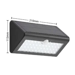 Ladiro Lámpara Solar W/Sensor Black - Lindby -Mejor Iluminación Tienda 42519117133503