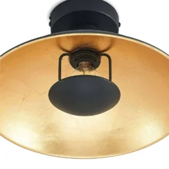 Narisara Lámpara De Techo Ø30 Black/Gold - Lindby -Mejor Iluminación Tienda 42519117135276