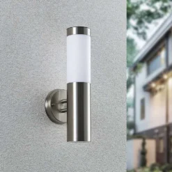 Sirita Solar Aplique De Pared Silver - Lindby -Mejor Iluminación Tienda 42519117135963