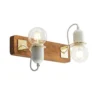 Becky Aplique De Pared Wood/White/Brass - Lucande