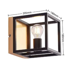 Miravi Aplique De Pared Gold/Black - Lindby -Mejor Iluminación Tienda 42519117139543