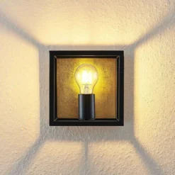 Miravi Aplique De Pared Gold/Black - Lindby -Mejor Iluminación Tienda 42519117139545