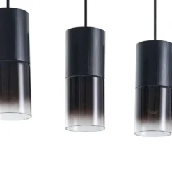 Berral 4 Lámpara Colgante Black/Smoke - Lindby -Mejor Iluminación Tienda 42519117189046