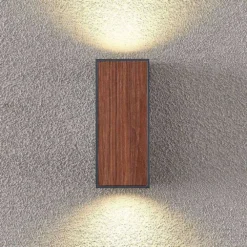 Cimala Aplique Exterior H16,5 Wood - Lucande -Mejor Iluminación Tienda 42519117200825