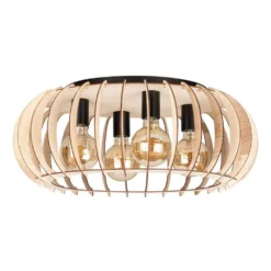 Iden Lámpara De Techo Black/Wood - Envostar