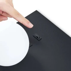 Pumari Left Aplique De Pared Black - Lindby -Mejor Iluminación Tienda 42519117255206