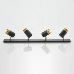 Evaro 4 Lámpara De Techo Black/Gold - Arcchio -Mejor Iluminación Tienda 42519117275935