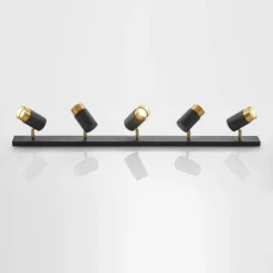 Evaro 5 Lámpara De Techo Black/Gold - Arcchio -Mejor Iluminación Tienda 42519117276095