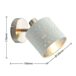 Darima 1 Lámpara De Techo White/Silver - Lindby -Mejor Iluminación Tienda 42519117311014