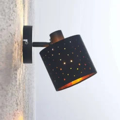 Darima 1 Lámpara De Techo Black/Gold - Lindby -Mejor Iluminación Tienda 42519117311256