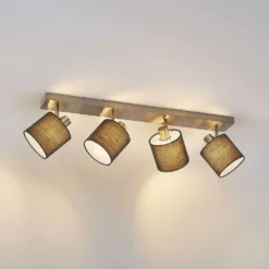 Darima 4 Lámpara De Techo Grey - Lindby -Mejor Iluminación Tienda 42519117312174