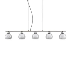 Kaiya 5 Lámpara Colgante Nickel - Lucande