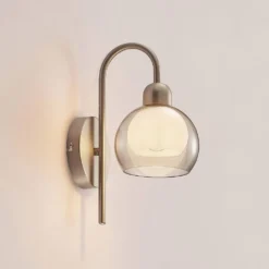 Kaiya Aplique De Pared Nickel - Lucande -Mejor Iluminación Tienda 4251911738230 4