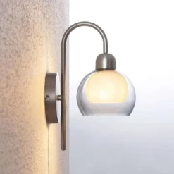 Kaiya Aplique De Pared Nickel - Lucande -Mejor Iluminación Tienda 4251911738230 5