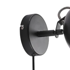 Fintja Aplique De Pared Black/Gold - Lindby -Mejor Iluminación Tienda 42519117448667