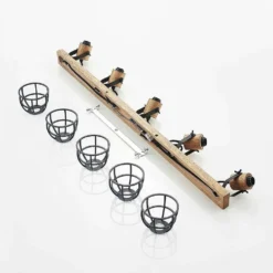 Flintos 5 Lámpara De Techo Wood/Black - Lindby -Mejor Iluminación Tienda 4251911749496 7