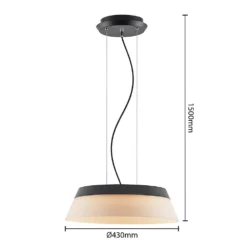 Jusanna LED Lámpara Colgante Opal - Lucande -Mejor Iluminación Tienda 4251911754384 4