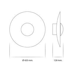 Ginger 42 C Aplique De Pared Roble-Blanco - Marset -Mejor Iluminación Tienda 42C Tegnebr t 1