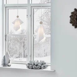 Angel Gabriel Chica Blanco/Roble Claro - Le Klint -Mejor Iluminación Tienda 5703387813618 angel gabriel small whitelight oak le klint3