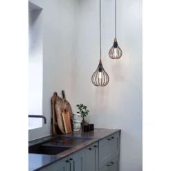 Drops Lámpara Colgante Ø30 Black/Dark Wood - Halo Design -Mejor Iluminación Tienda 5703638990914 3