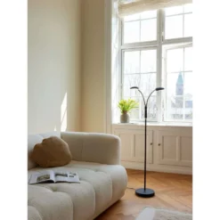 Vegas 2 Lámpara De Pie Brushed Steel - Halo Design -Mejor Iluminación Tienda 5705639716050 3