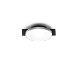 Inlay Round C1 Lámpara De Techo Matt Black/Satin Silver - Light-Point