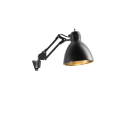 Archi W1 Aplique De Pared Negro Mate/Oro - Nordic Living