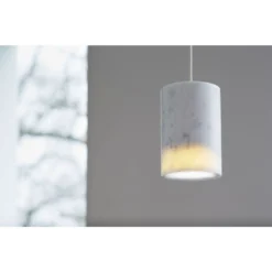 Solid Lámpara Colgante Cilíndrica Mármol De Cararra - Terence Woodgate -Mejor Iluminación Tienda 5712802216866 Solid Pendant Carrara 3