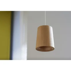 Solid Lámpara Colgante Cono Roble Natural - Terence Woodgate -Mejor Iluminación Tienda 5712802216910 Solid Pendant Cone Oak 32