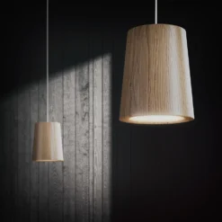 Solid Lámpara Colgante Cono Roble Natural - Terence Woodgate -Mejor Iluminación Tienda 5712802216910 Solid Pendant Cone Oak 42