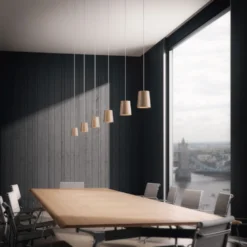 Solid Lámpara Colgante Cono Roble Natural - Terence Woodgate -Mejor Iluminación Tienda 5712802216910 Solid Pendant Cone Oak 52