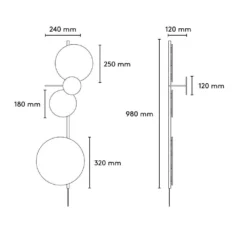 Planet Aplique De Pared Fig Purple - Please Wait To Be Seated -Mejor Iluminación Tienda 5713583002716 11 1 2