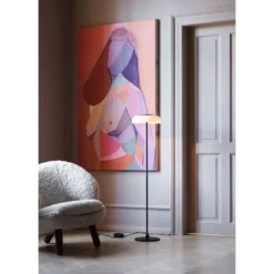 Blossi Lámpara De Pie Negro/Ópalo Ø29 - Nuura -Mejor Iluminación Tienda 5713839001180 blossi gulvlampe blackopal oe29 nuura3