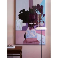 Blossi Lámpara De Pie Negro/Ópalo Ø29 - Nuura -Mejor Iluminación Tienda 5713839001180 blossi gulvlampe blackopal oe29 nuura4