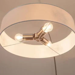 Shing Lámpara De Pie Nickel - Lindby -Mejor Iluminación Tienda 62911065566435