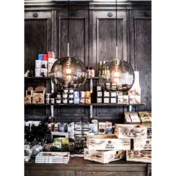 Gloria Cristal Ahumado Ø260 - Belid -Mejor Iluminación Tienda 7391534037611 gloria roegfarvet glas oe260 belid6