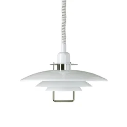 Primus II Lámpara Colgante Ø430 Blanco/Cromo E27 - Belid