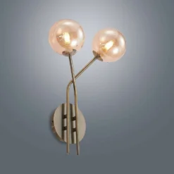 Wynina 2 Aplique De Pared Brass/Amber - Lucande -Mejor Iluminación Tienda 9627298 5
